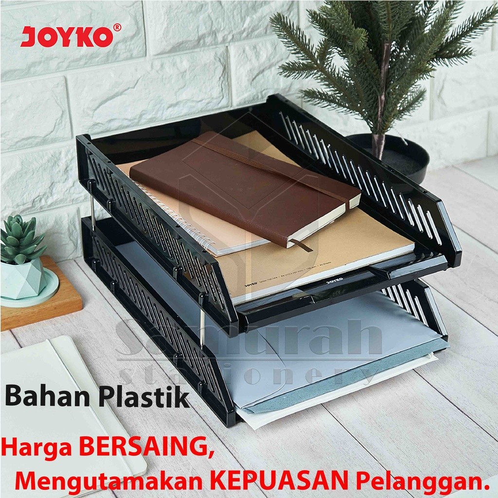 

[READY] Document Tray Plastik 2 Tingkat Susun DT 800 Joyko / Rak Dokumen Bahan Plastik Bertingkat