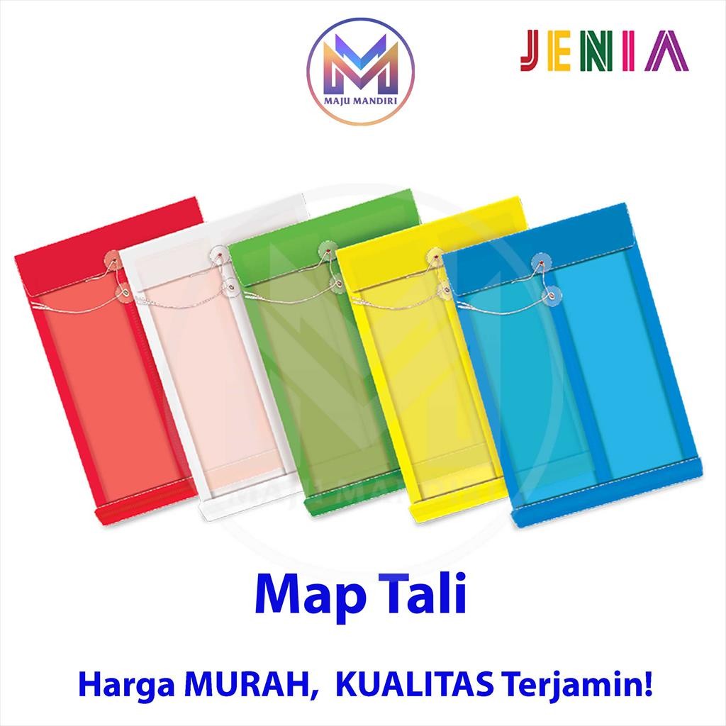 

[READY] Map Plastik Kancing - Tali Jenia Ukuran F4 Warna Transparan