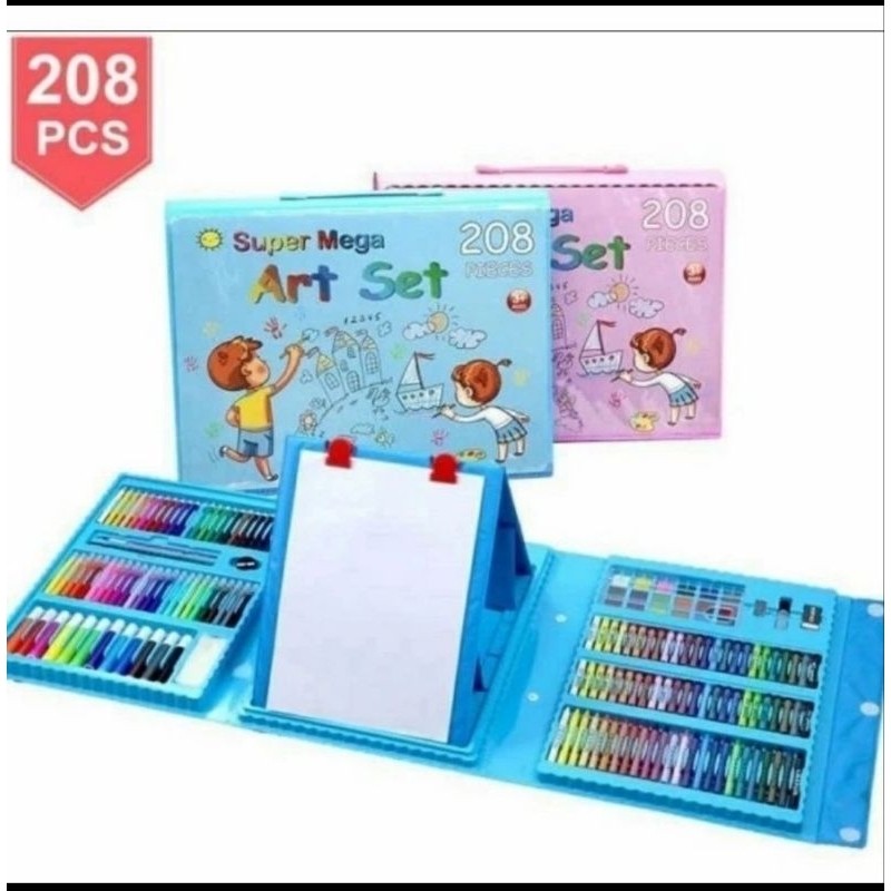 

[READY] art set 208 pensil warna crayon set indihe