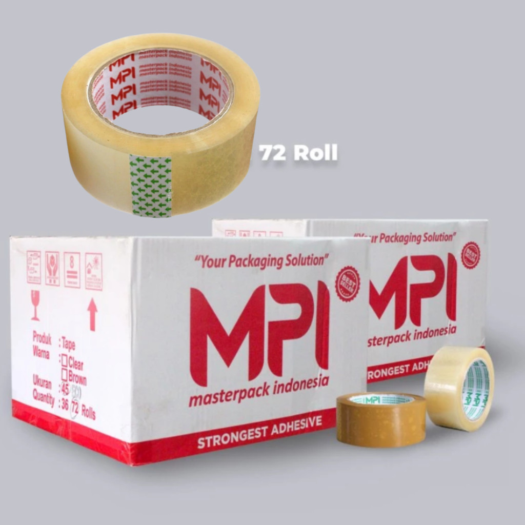 

JH8 [ LSG DIKIRIM] 72 PCS Lakban 100 Yard Full Bening Solatape Solatip Duct Tape Selotip Pita