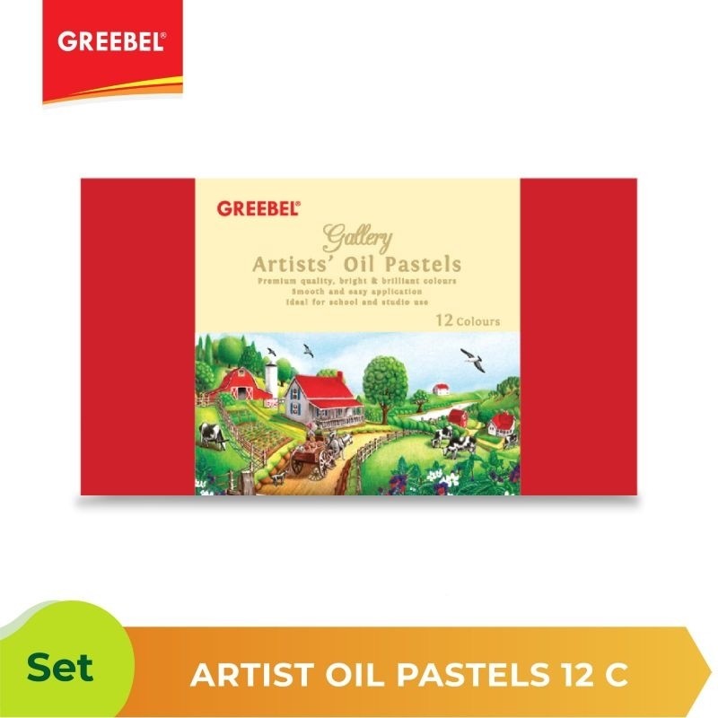 

[READY] Greebel Artist Oil Pastel Crayon 12C / Crayon Greebel 12 warna