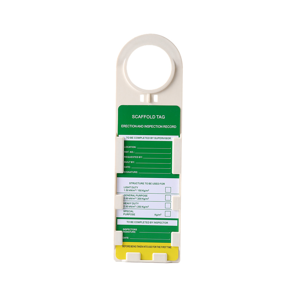

JH8 Scaffolding Inspection Tag - 1 Tag 1 Holder