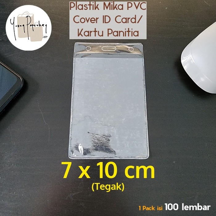 

JH8 Kantong Plastik Mika Cover Nametag Panitia / ID CARD Uk. 7 x 10