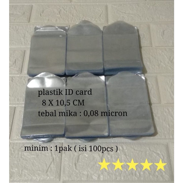 

JH8 plastik ID card ,plastik nameteg , 8 X 10,5 cm , minim : 1pak ( isi 100 pcs )