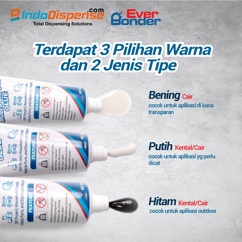 

JH8 EverBonder Lem Taiwan Super Kuat Multifungsi Besi Kayu Kaca 50ml