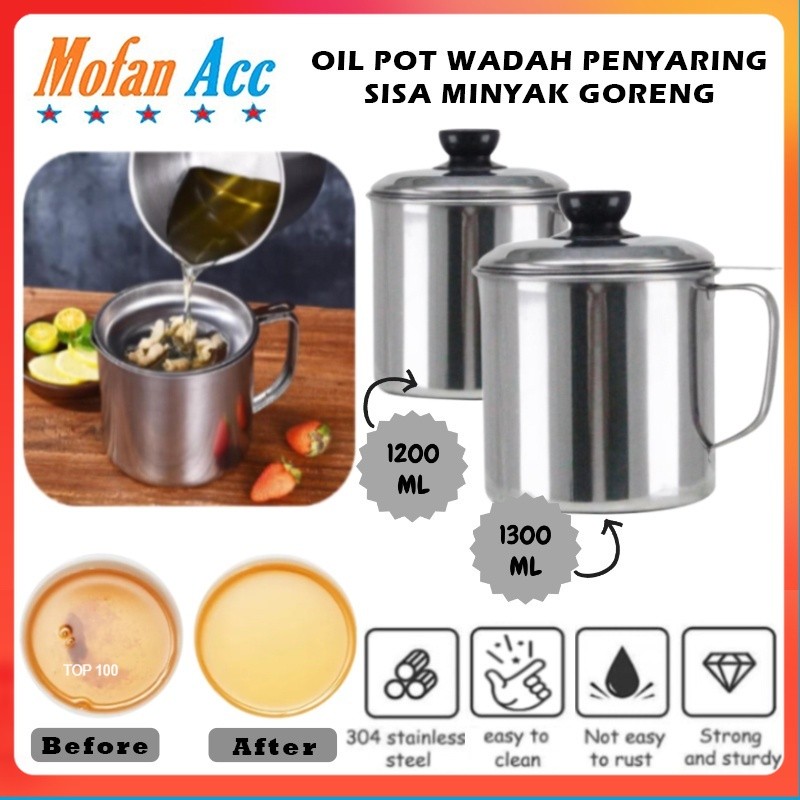 Saringan Gorengan Estetik Penggorengan Teh Plastik Multifungsi E6H8 Kain Halus Stainless Panci Kukus