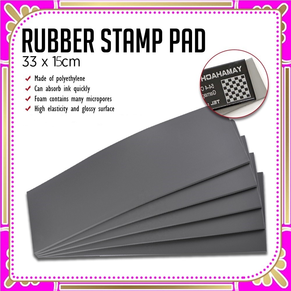 

JH8 Bantalan Karet Stempel untuk Mesin Stempel Flash (15cm x 33cm) Karet Stempel Flash Bantalan