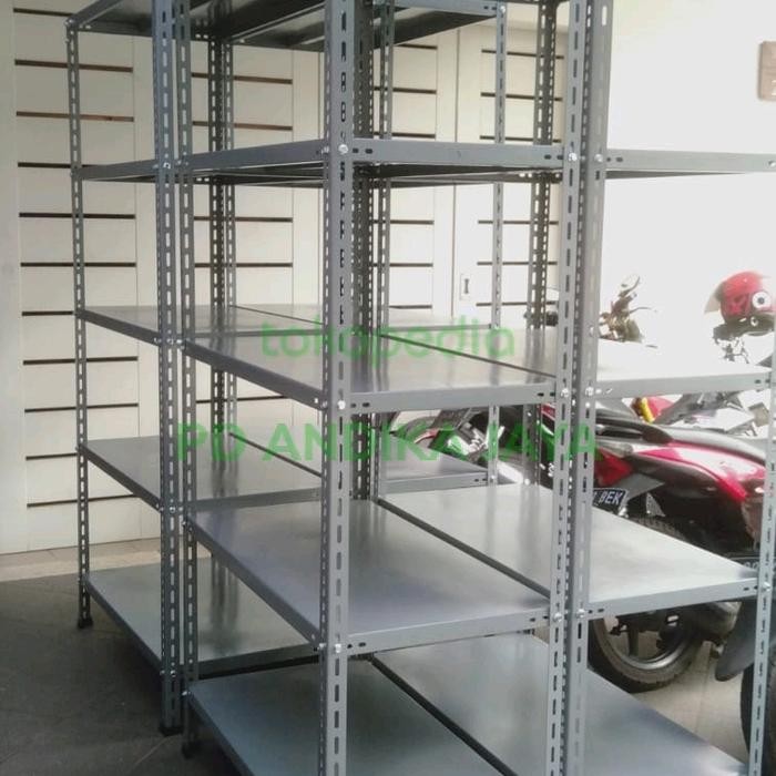 Rak besi siku P100cmxL50cmxT200cm