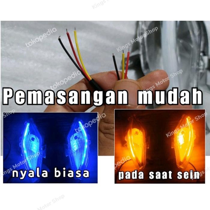 CUSTOM LAMPU SEIN PAKET LAMPU ALIS LED RUNNING SEIN HONDA NEW BEAT TERMURAH