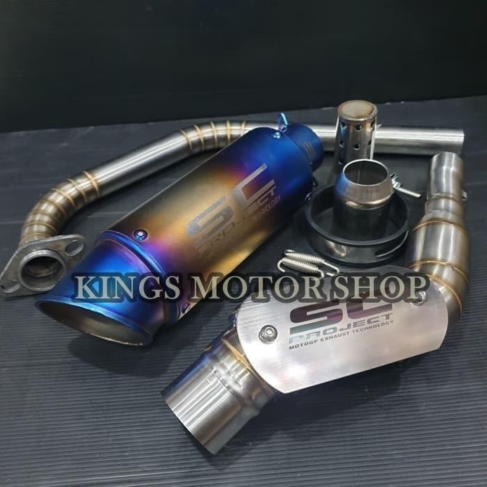 KNALPOT RACING SC PROJECT CR-T FULL SYSTEM YAMAHA XSR 155 R15 V3 MT15