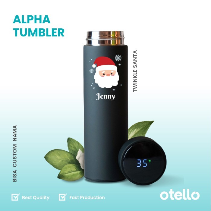 

Cuom Tumbler Natal Twinkle Santa Kado Botol Air Minum Hampers Gift