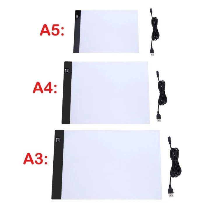 A3/A4/A5 Three Level Dimmable Led Light Pad Drawing Board Pad Tracing