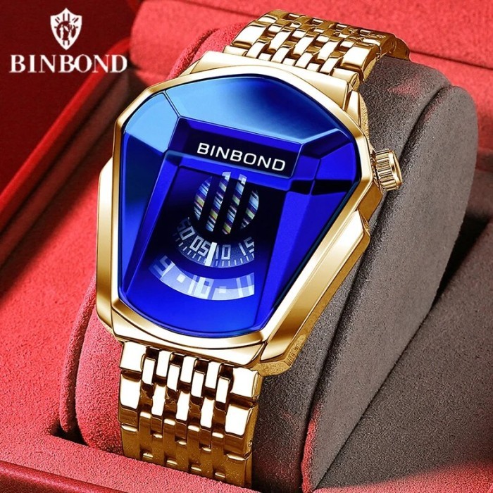 BINBOND Men Popular Fashion Motorcycle Concept Quartz Watch Luminous