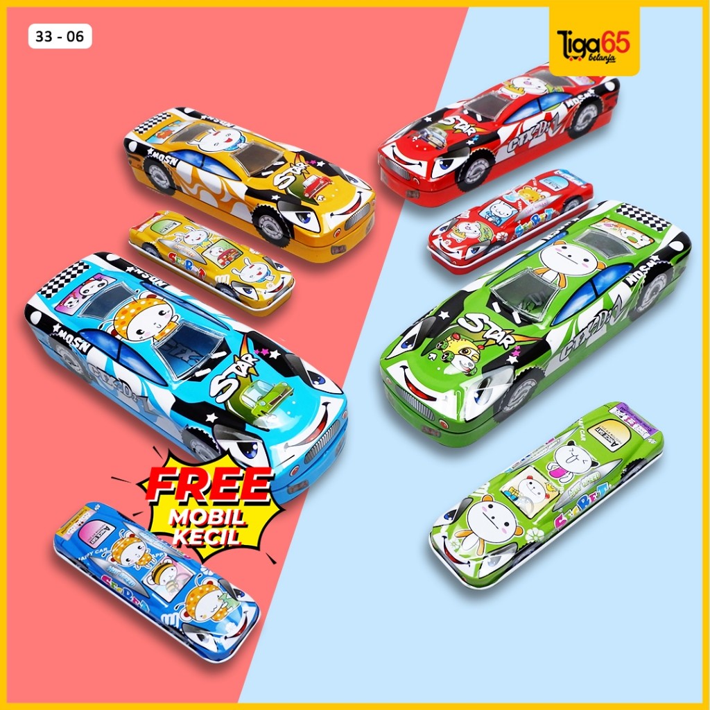 

Kotak Pensil Kaleng Mobil 2 Susun / Pensil Case / Tempat Pensil / Tempat Pensil 3306 / Kerajaan Alat Tulis