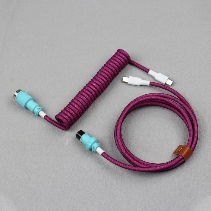 Dr Cable C to C Style Coiled Cable Type C Mechanical Keyboard Usb C