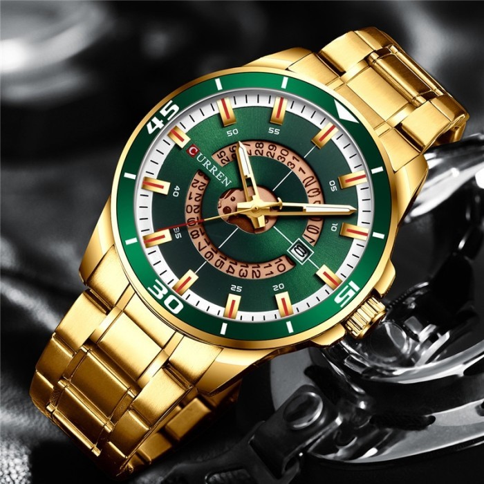 CURREN Sport Men Watch Top Brand Luxury Gold Military Business