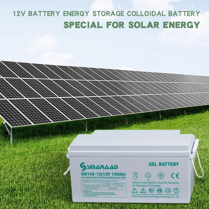 Lead-acid Gel Sealed Battery 12V 100AH 250AH Solar Off Grid Caravan