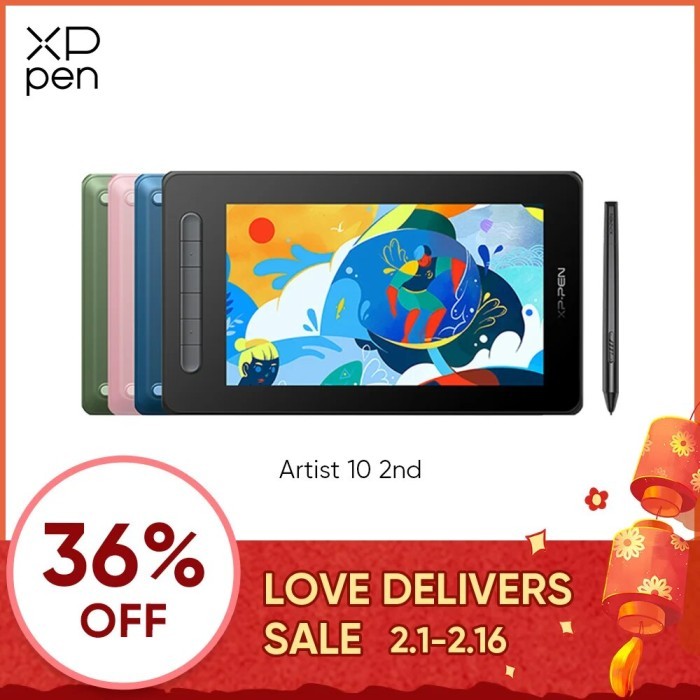 XPPen Artist 10 Graphics Tablet Monitor Drawing Pen Display 120% sRGB
