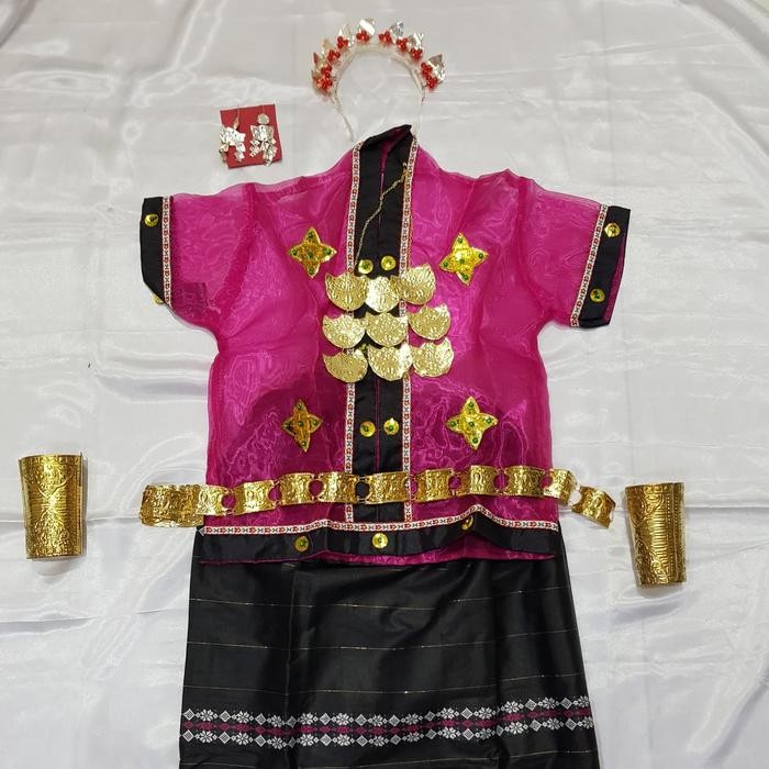 DISKON Kostum Anak baju bodo /sewa kostum aMakassar READY STOCK