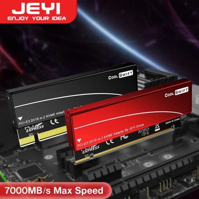 JEYI M.2 NVME To PCIE 4.0 X16 Adapter pcie x16 Gen4 Expansion Card