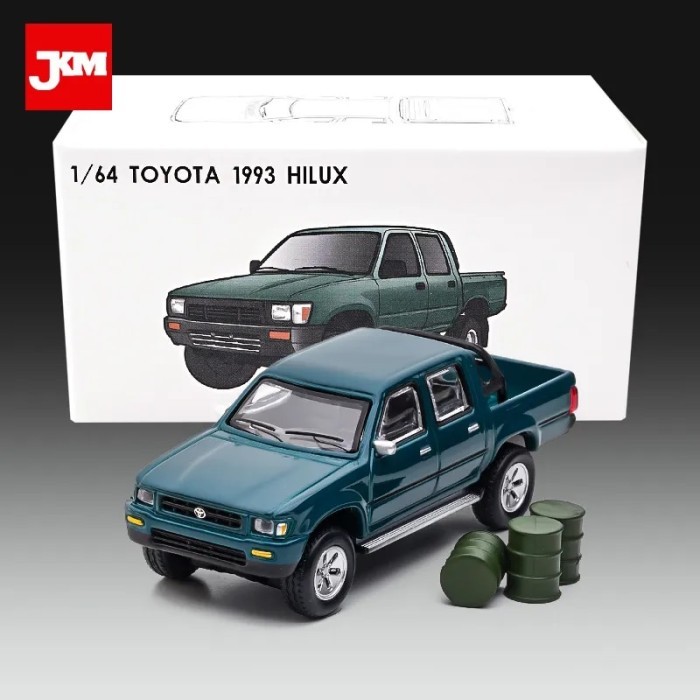 JKM 1/64 TOYOTA Hilux Model Car Alloy Diecast Toys Classic Super