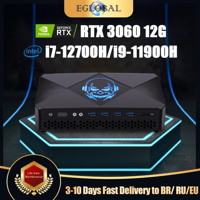 Eglobal New Gamer Mini PC i7 12700H i9 11900H NVIDIA RTX 3060 12G