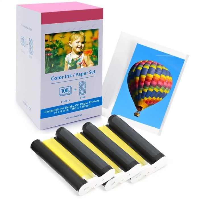 Compatible Canon Selphy CP1300 Photo Paper + Cartridge for Selphy CP