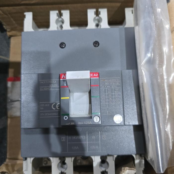 ABB MCCB SACE FORMULA A2 125A 3P ,MCCB ABB 125A 3P