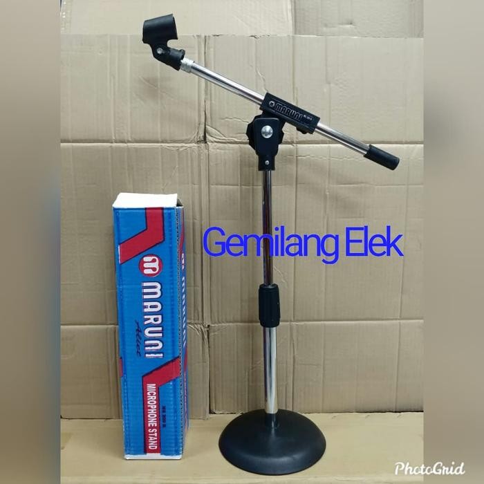 STAND MIC MARUNI MS-209B Kaki bulat