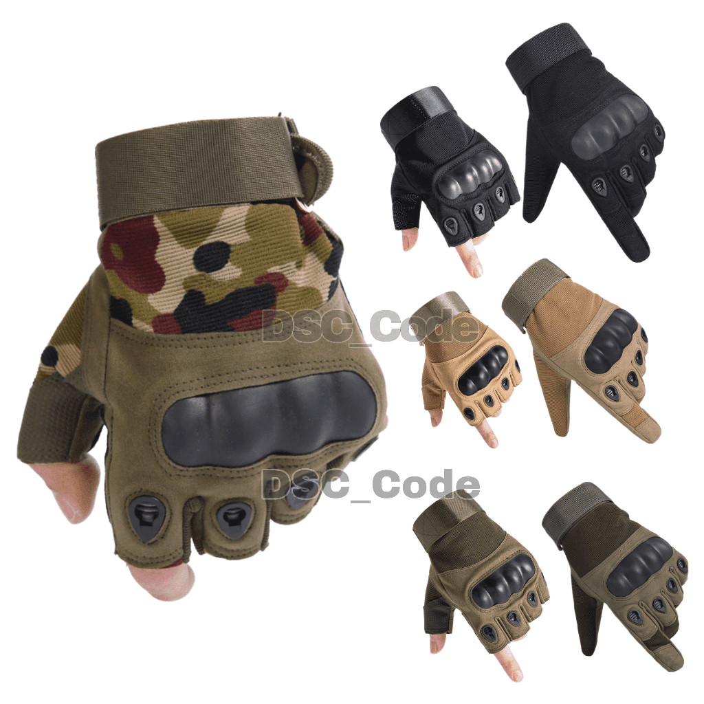 Sarung Tangan Tactical Half Finger Full Finger / Tactical Army / ST Sepeda Motor / Sarung Tangan