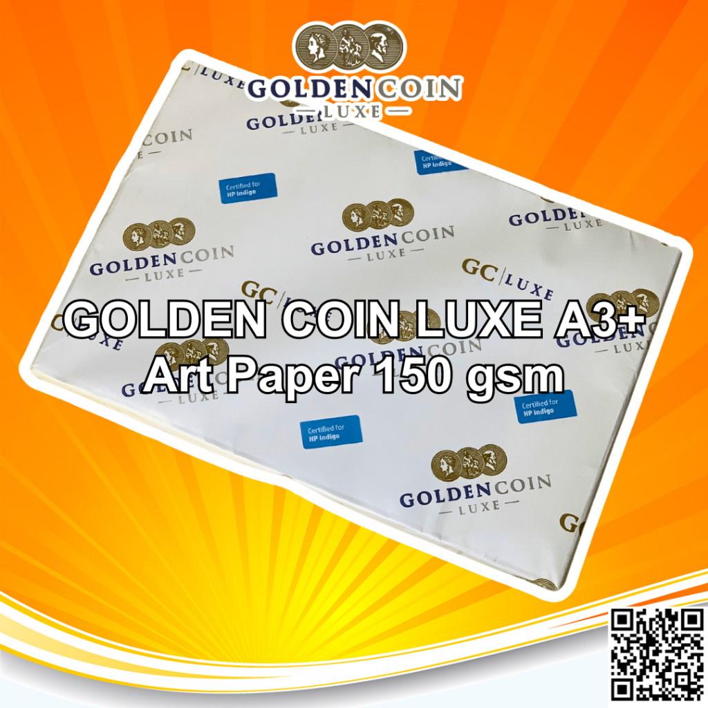 

PRO Gloss Kertas Art Paper Carton 150Gsm, 120Gsm Golden Coin 150Gsm A3+ Print Pack