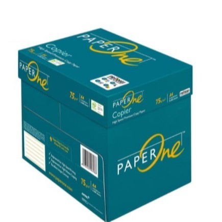 

PAPERONE A4 75 GRAM - Termurah !! Kertas Fotocopy Print HVS A4 75 gr PaperOne Box Dus