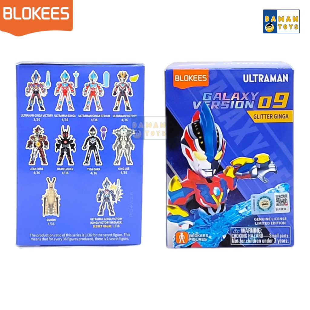 Blind Box Ultraman Blokees Ginga Victory Galaxy Dark Lugiel Gudon Dark Ta Kaiju Ultramen Mainan Vol