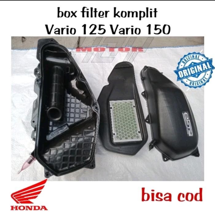 Rumah Filter Box Filter Udara Komplit Busa Filter Vario 125 Vario 150