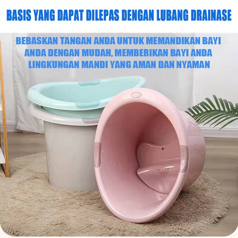 NIVICO BEBE Bak Mandi Bayi Tempat Duduk Bak Mandi Bayi Ember Mandi Aksess Kamar Mandi Yang Tebal