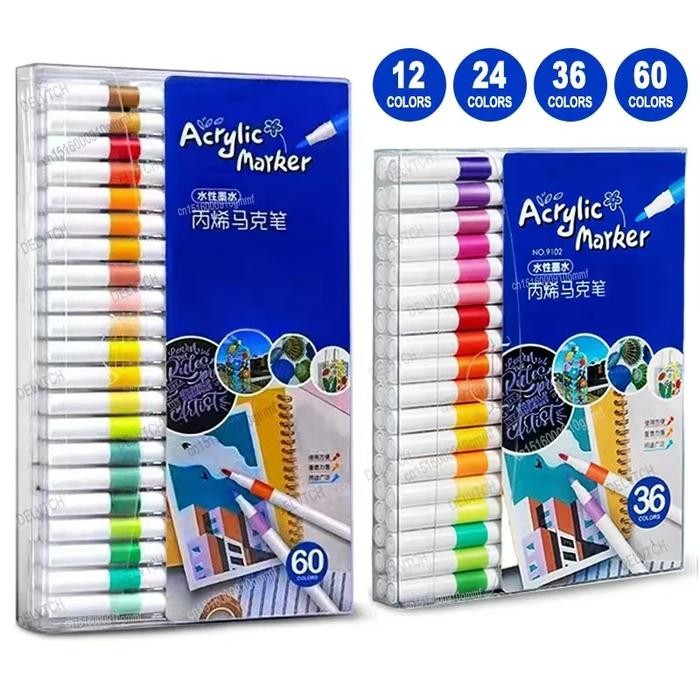 

Ready JT Pen Akrilik Marker Cepat Kering Air Spidol Marker Acrylic Painter Menggambar Kreativitas
