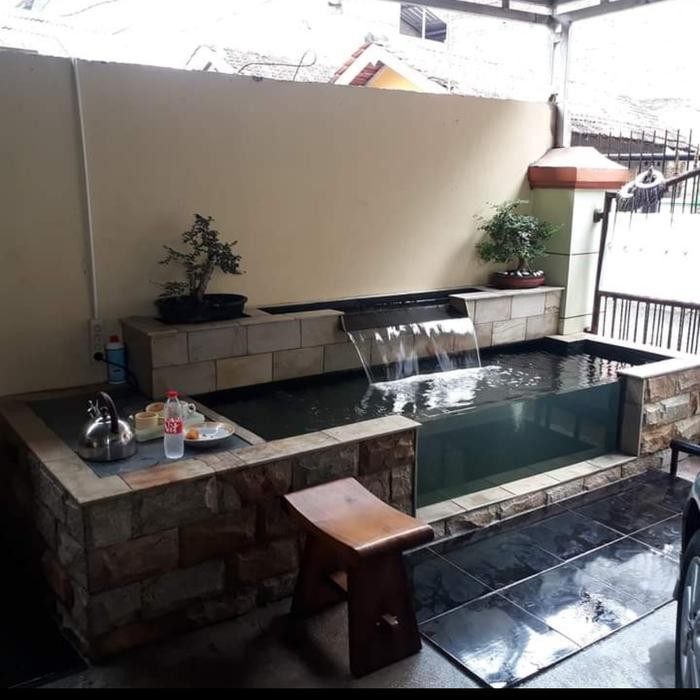 Jasa Bikin Kolam Ikan Koi + Kaca