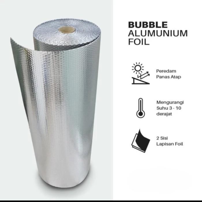Alumunium Bubble Foil Aluminium Bubble Foil Peredam Panas Atap Rumah 4mm Double Side Insulasi panas