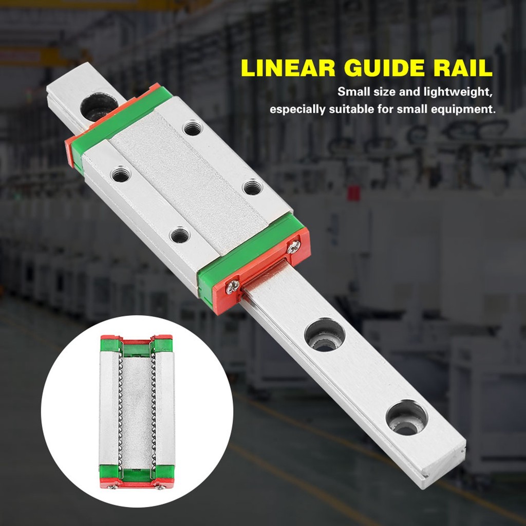 100mm MGN9H Miniature Linear Rail Rail 9mm Width Slide Block Linear Rail Linear Rail Carriage Linear