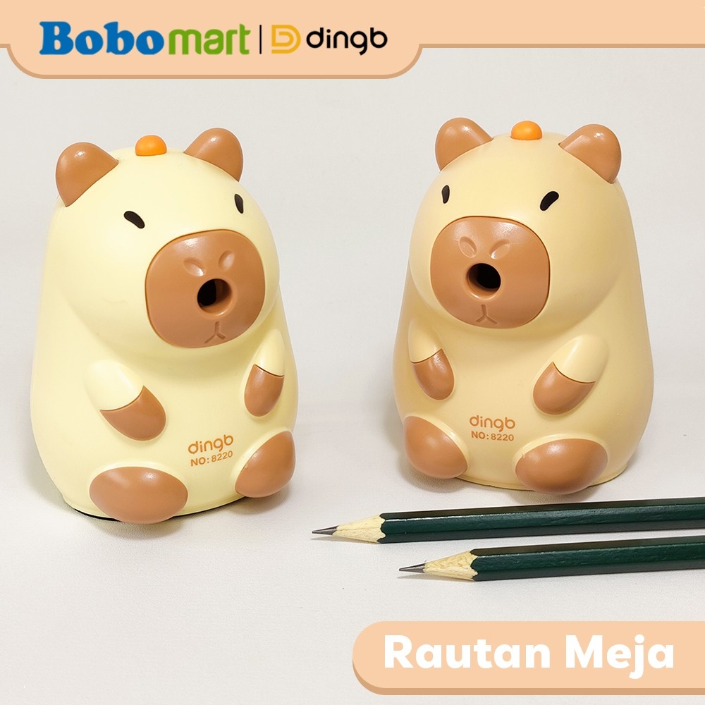 

BOBOMART SERUTAN PENSIL ANAK - SERUTAN MEJA PUTAR BENTUK CAPYBARA DB-8220