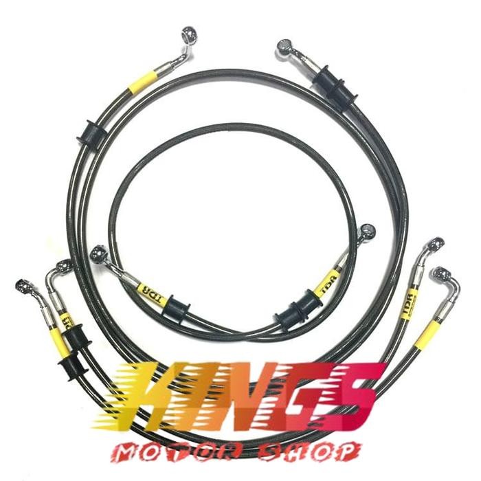 SELANG REM TDR RACING BLACK CARBON YAMAHA NMAX 155 NEW NMAX 2020 - ABS