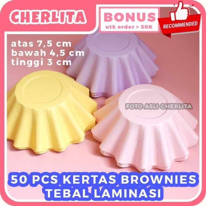[Expert] Kertas Cup Brownies Tebal Foodgrade Cupcake Kue Potong Cantik Laminasi