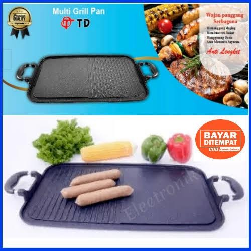 PREMIUM Multi Grill Pan TD Grill Bbq Panggang Atas Kompor