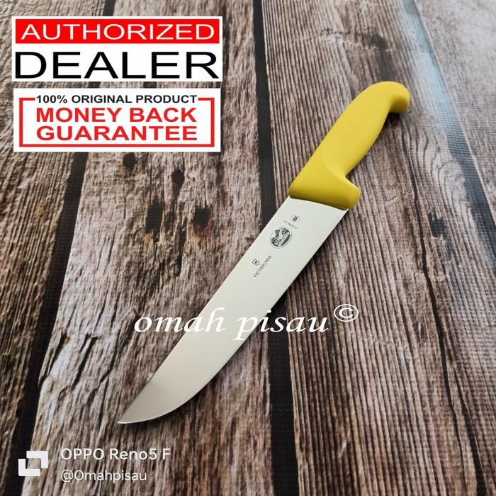 PREMIUM Pisau Sembelih victorinox 20 cm straight Yellow 5.5208.20 original