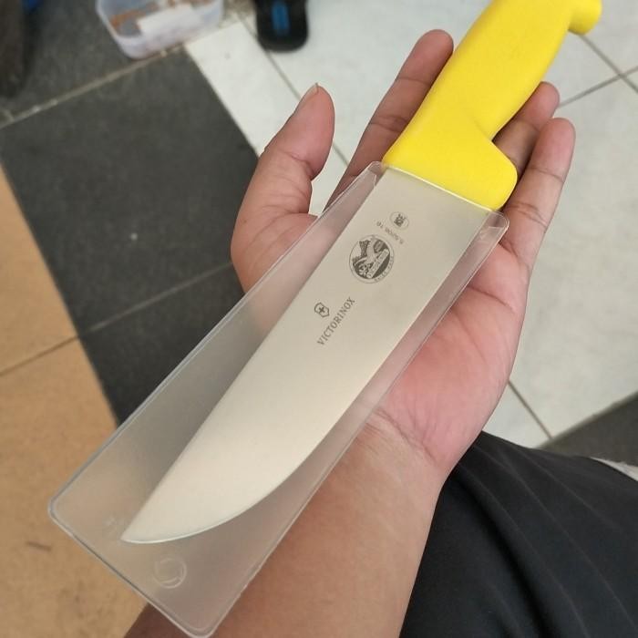 PREMIUM Pisau Sembelih Victorinox 16 cm Butcher Knife 5.5208.16 Handle Kuning