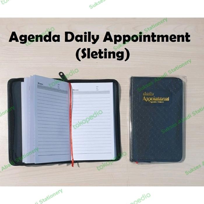 PREMIUM Buku Agenda Resleting Daily Appointment