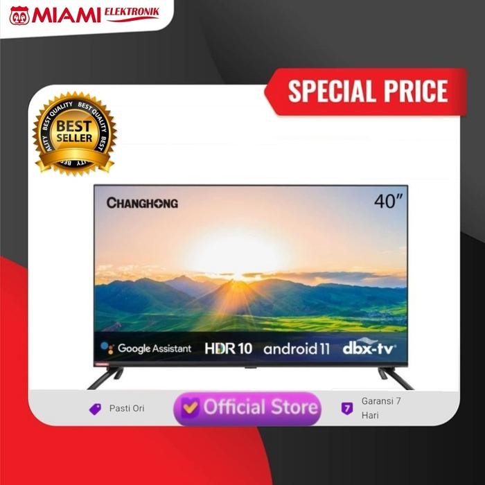 LED Smart TV Changhong 40" L-40H7/ Led TV Android Changhong L40H7