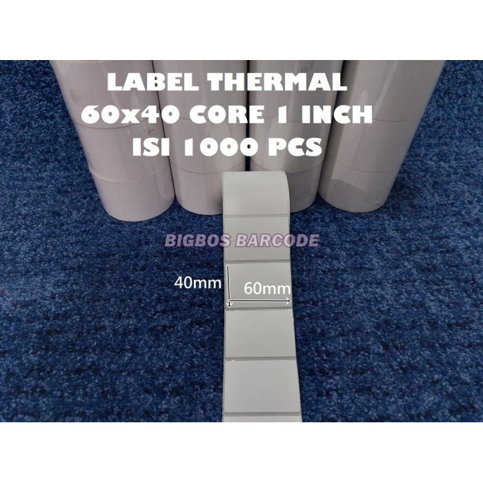 

[Expert] STIKER LABEL THERMAL 60x40 ISI 500 - 1000 PCS CORE 1" & 1,5" TIMBANGAN