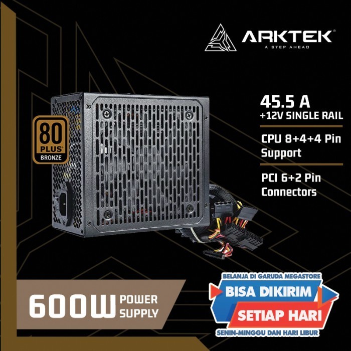 [Expert] PSU 600W 80 PLUS BRONZE ARKTEK PSU 600W