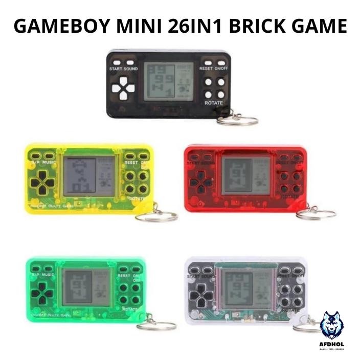 Seru- Gameboy Game Box Mini 26In1 Brick Game Retro Sup Tetris Mainan Anak